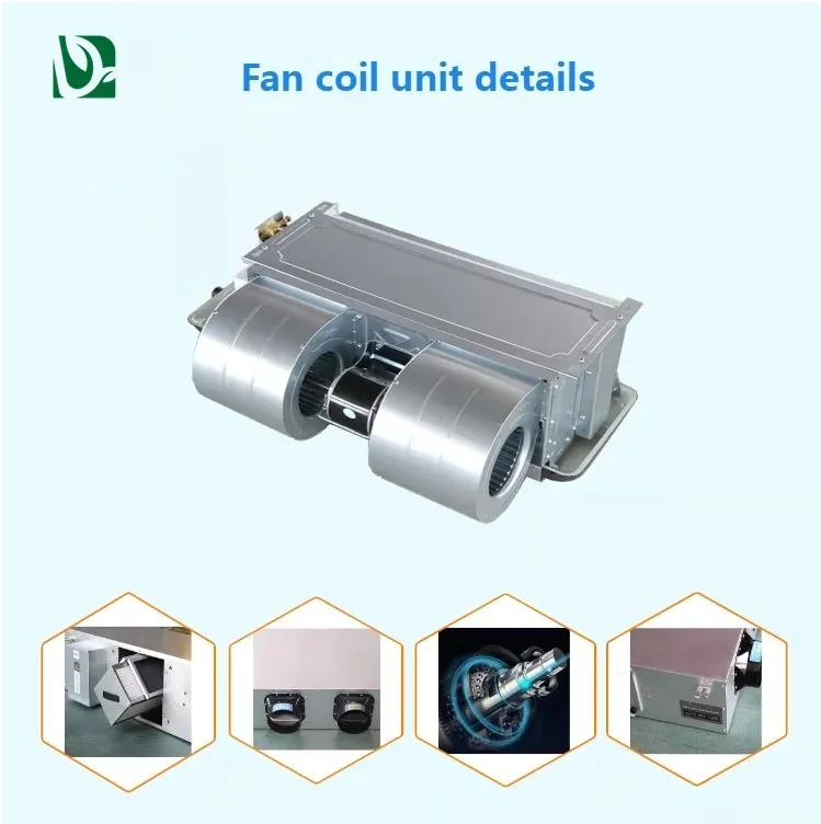 Exposed Cassette Chilled Water Fan Coil Unit Concealed / Cassette Ceiling / Water Chilled Fcu Fan Coil
