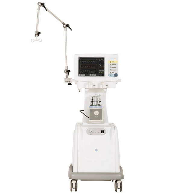 Mobile Energy Recovery ICU Anesthesia Ventilator Respirator Machine with Battery and Oxygen Cylinder