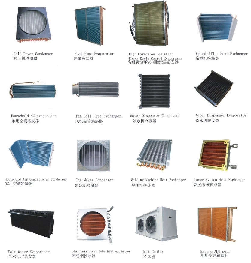 OEM Service Hydrophilic Aluminum Foil Evaporator Coil for Fan Coil Unit