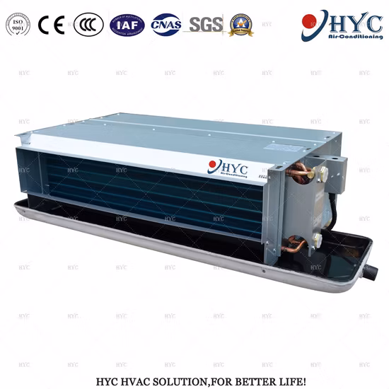 Bobines de ventilateur de plafond horizontales de type universel à eau glacée