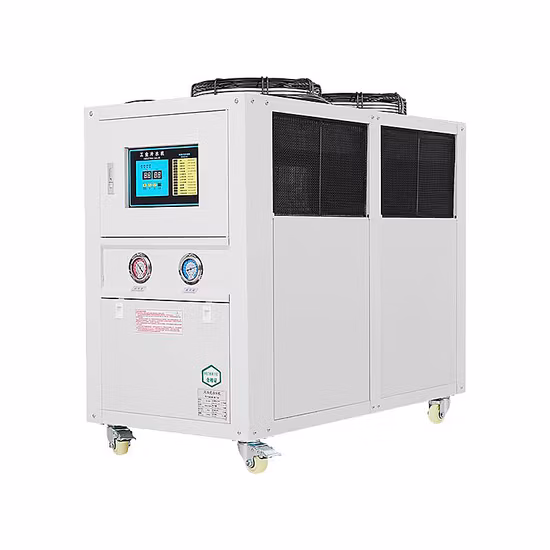 Refroidisseur modulaire air-eau industriel de biogaz de refroidisseur quotidien de brasserie de lait de glycol refroidi par air de l'inverseur R32 avec du CE